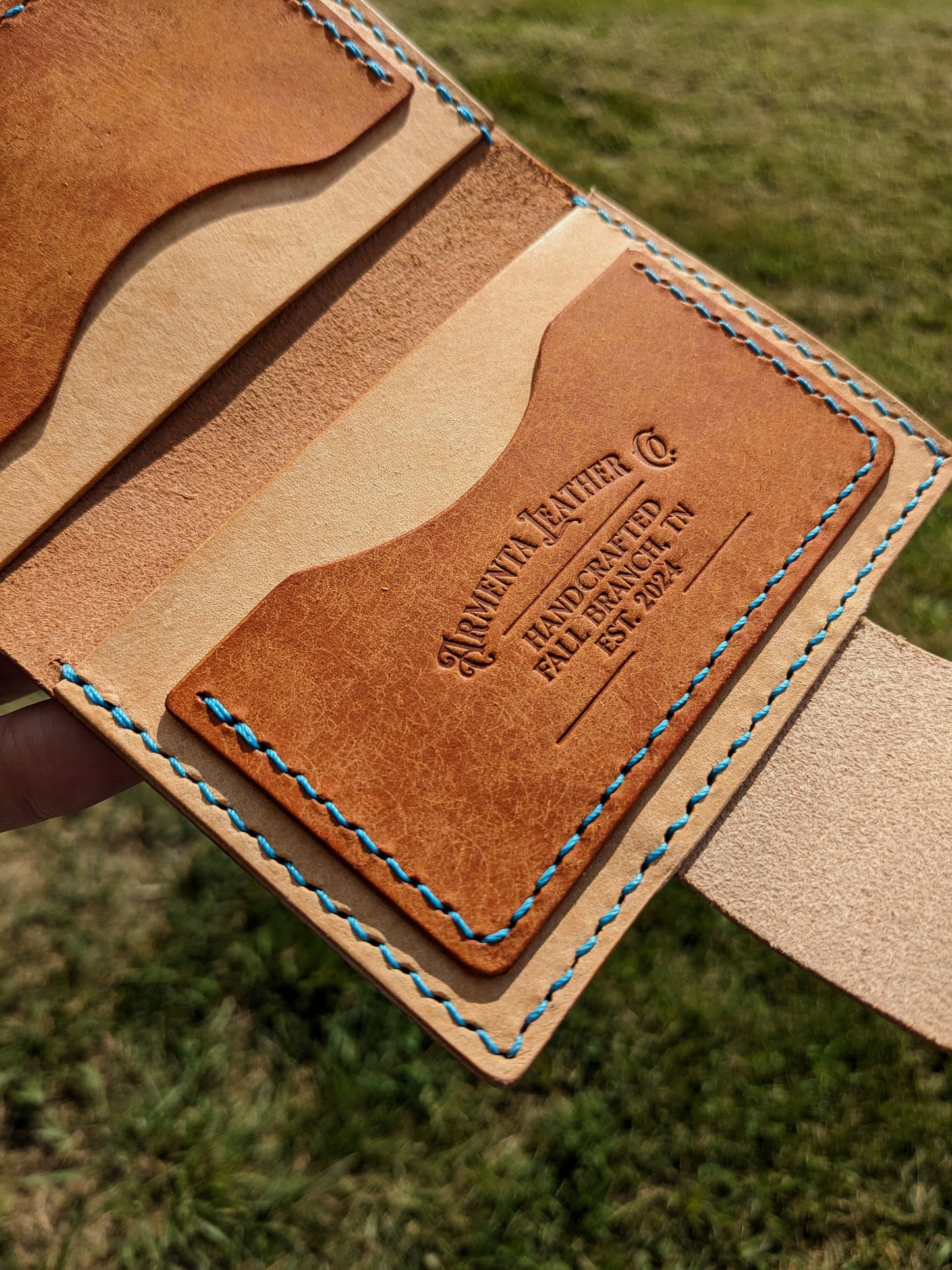 Porter Snap Wallet - Olmo Harvest w/ Turquoise & Brass
