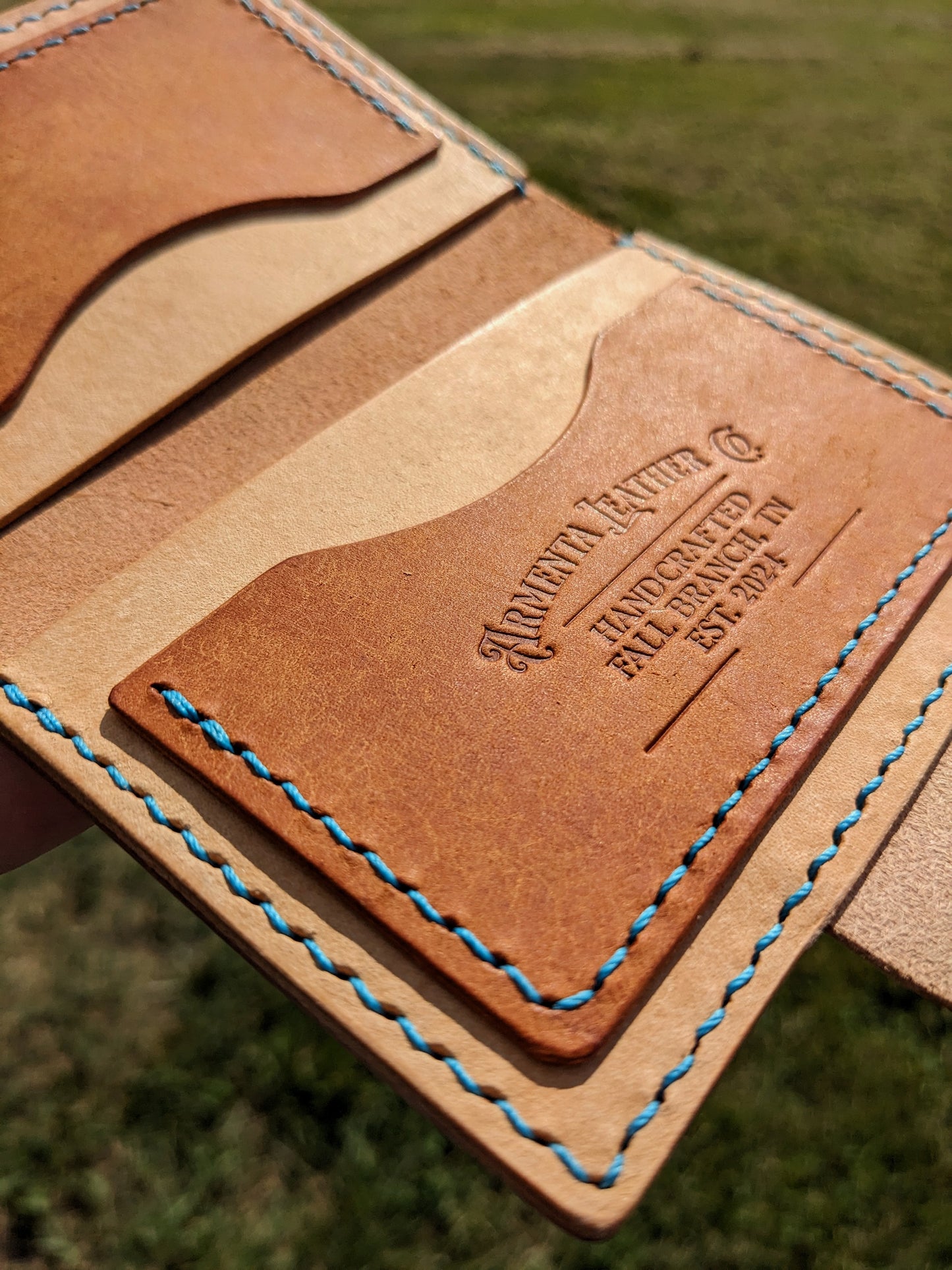 Porter Snap Wallet - Olmo Harvest w/ Turquoise & Brass
