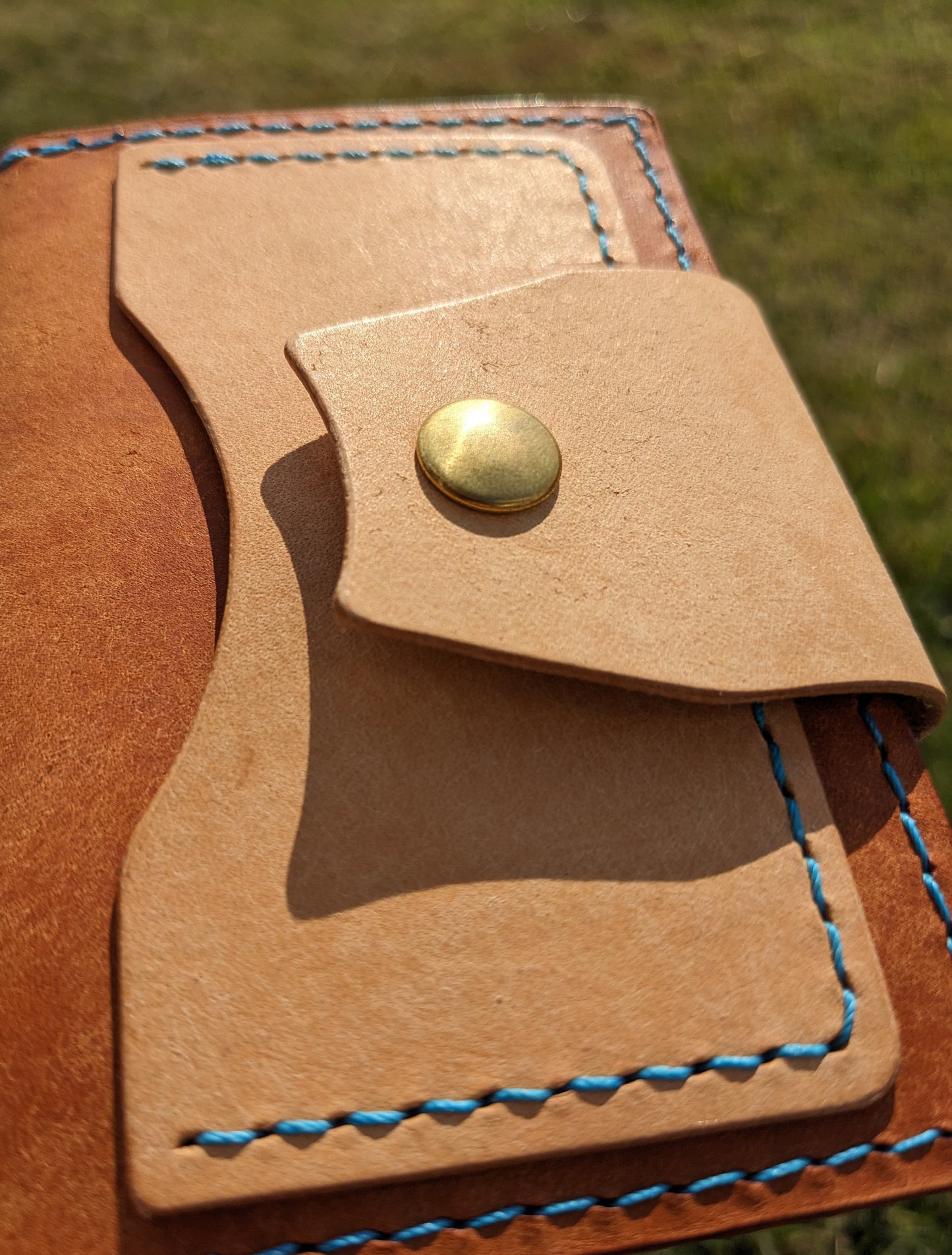 Porter Snap Wallet - Olmo Harvest w/ Turquoise & Brass