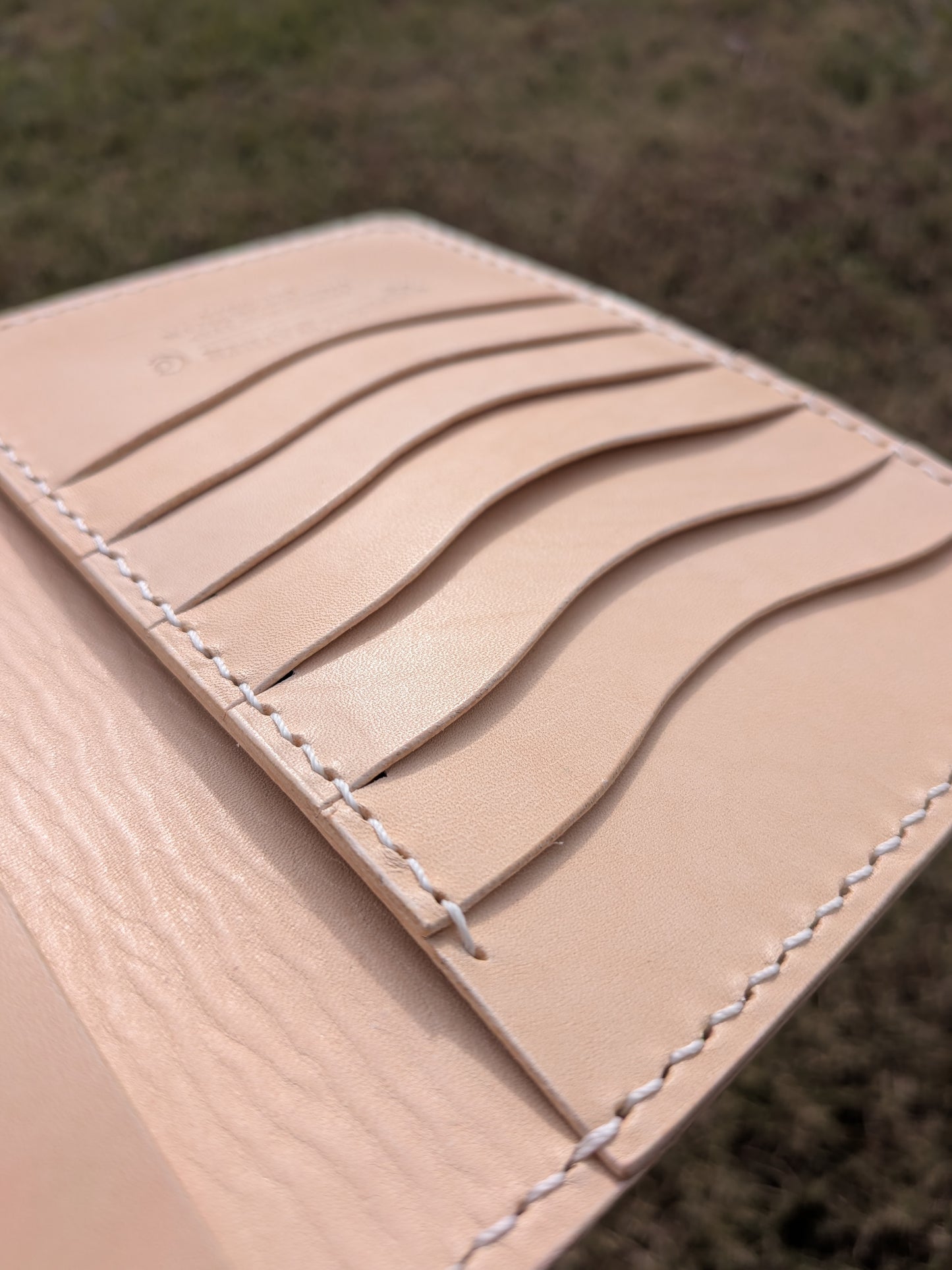 The Travel Wallet - Natural w/ Ivory & Brass