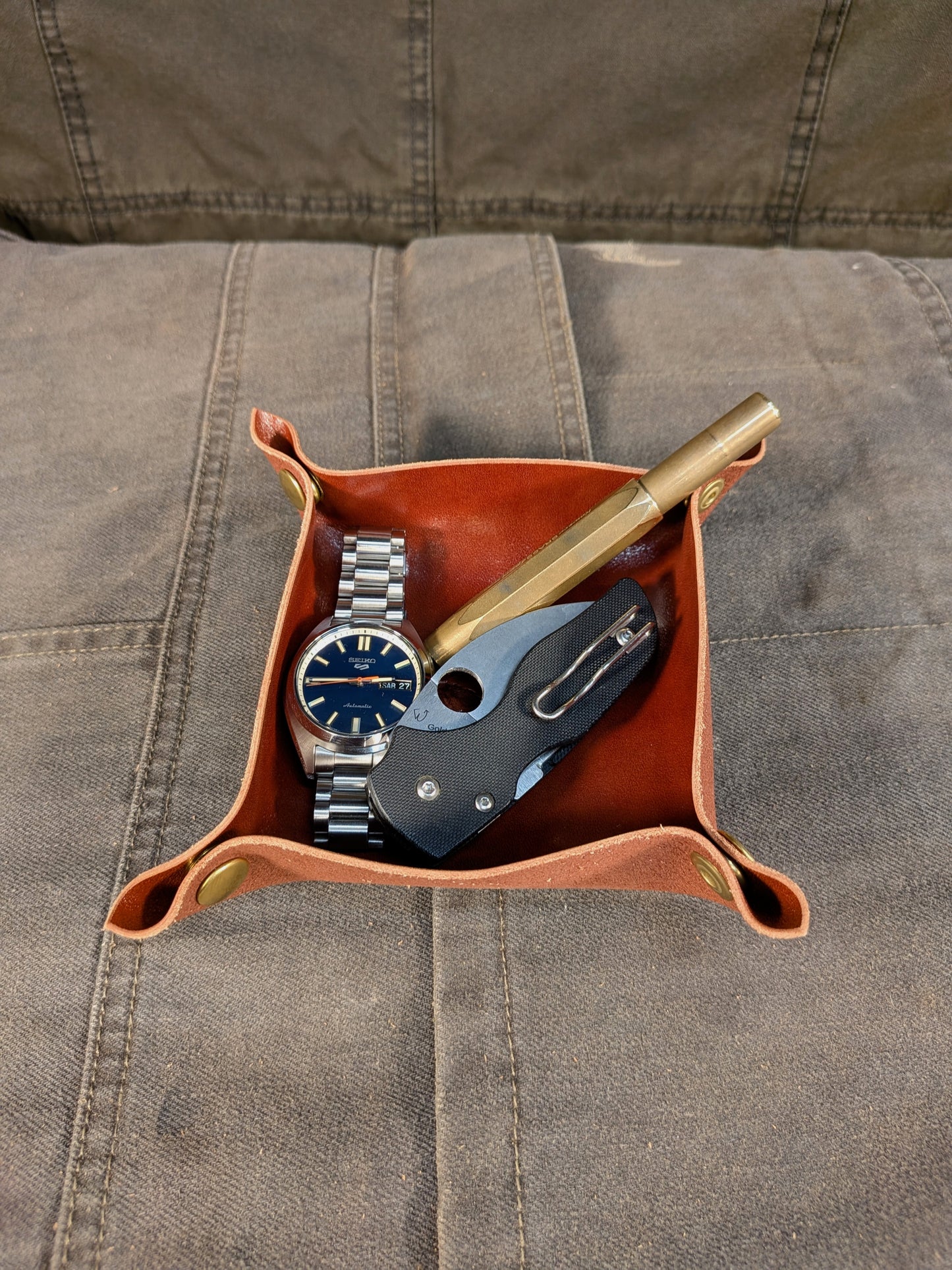 Small Valet Tray - Classic Brown
