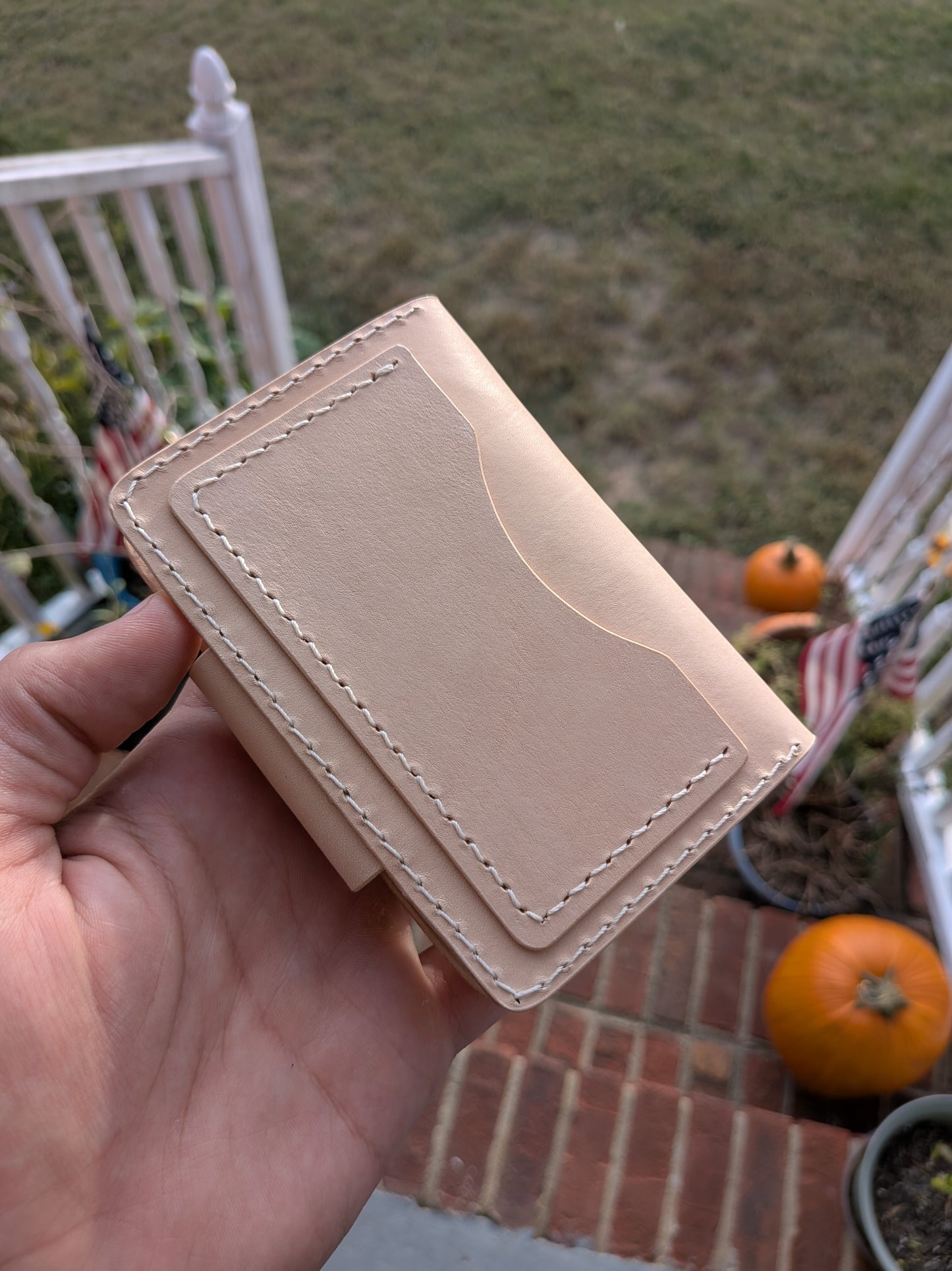 Porter Snap Wallet - Natural w/ Ivory