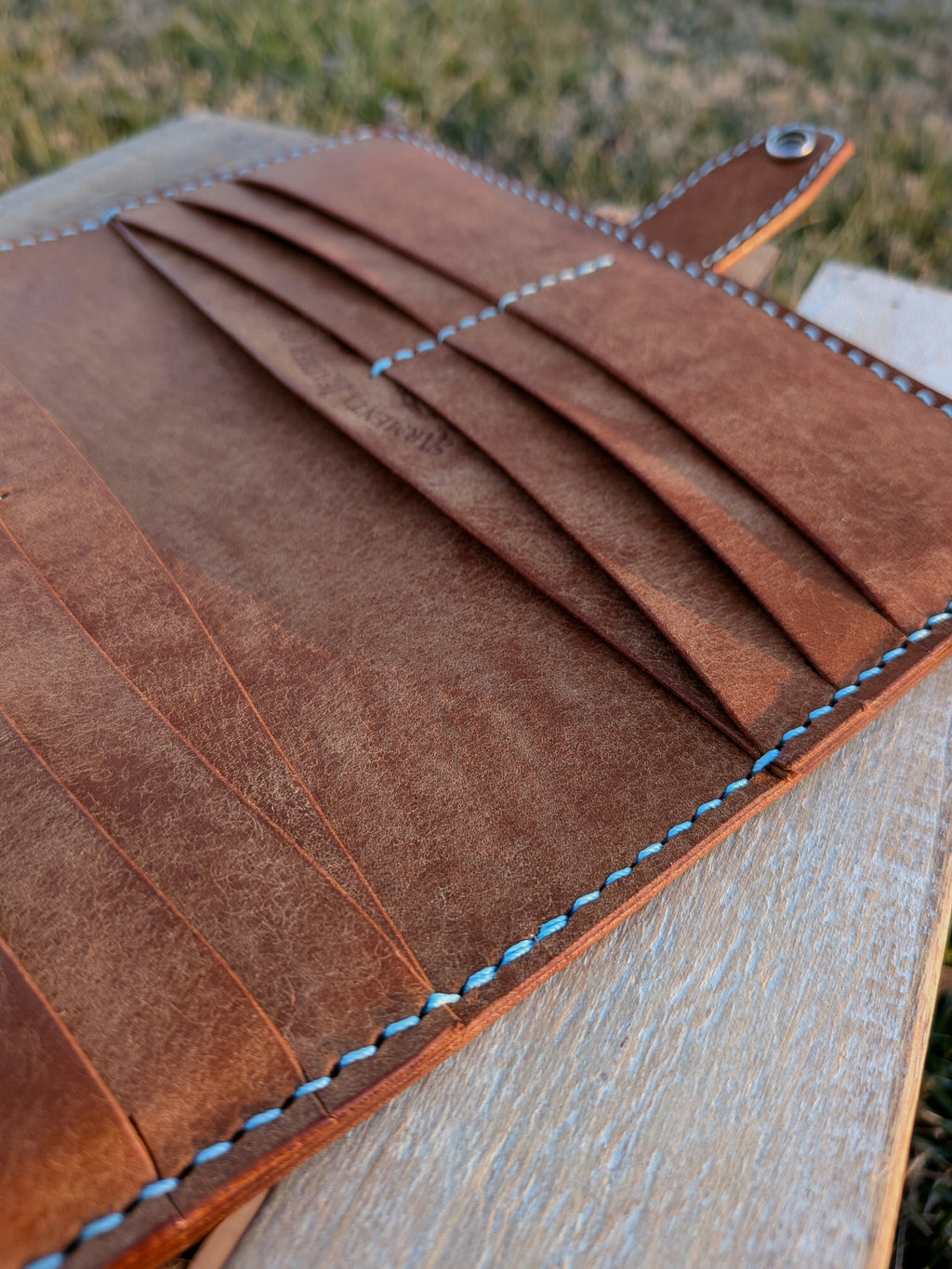 The Barkley - Cognac & Turquoise