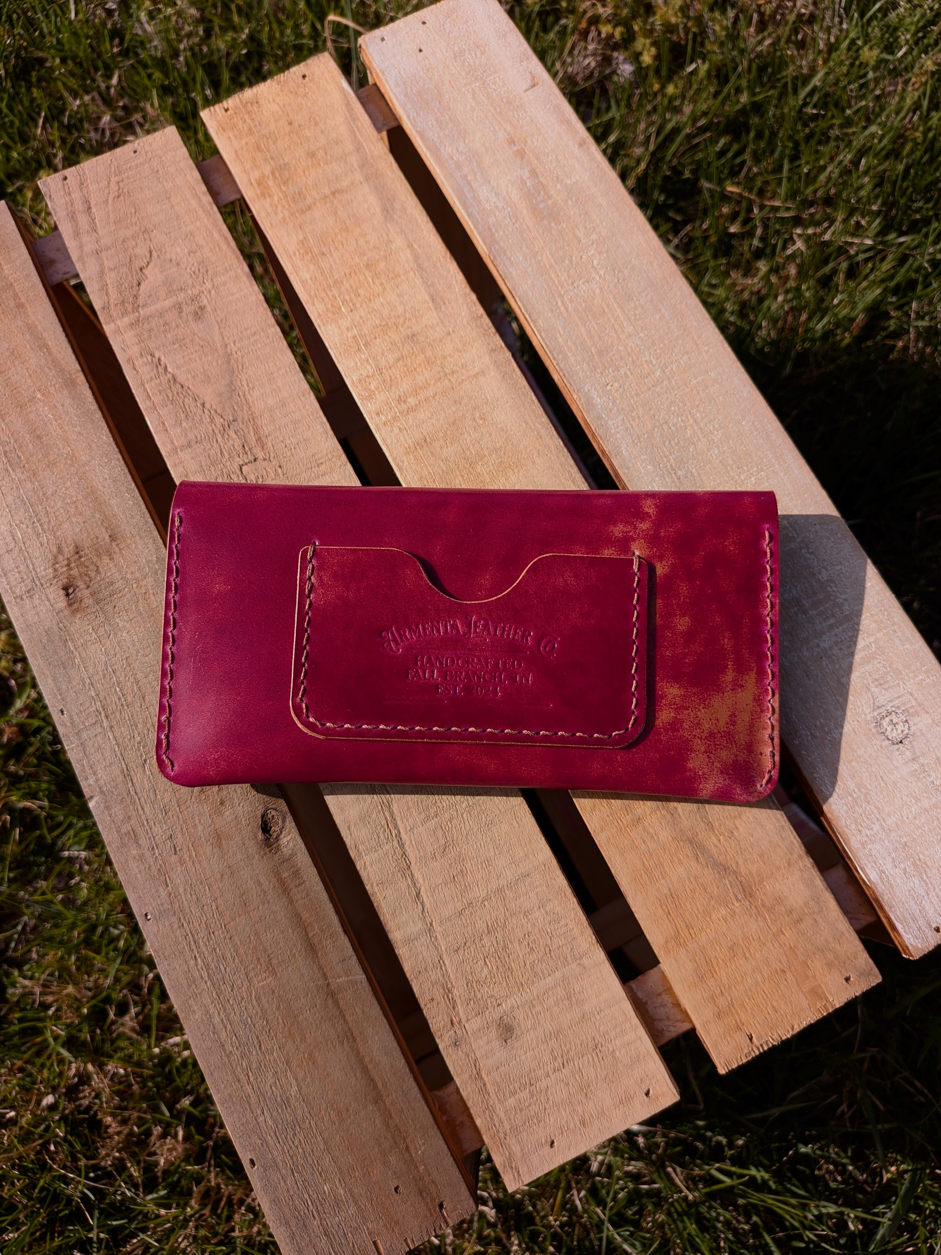 The Market Wallet - Pink Marble