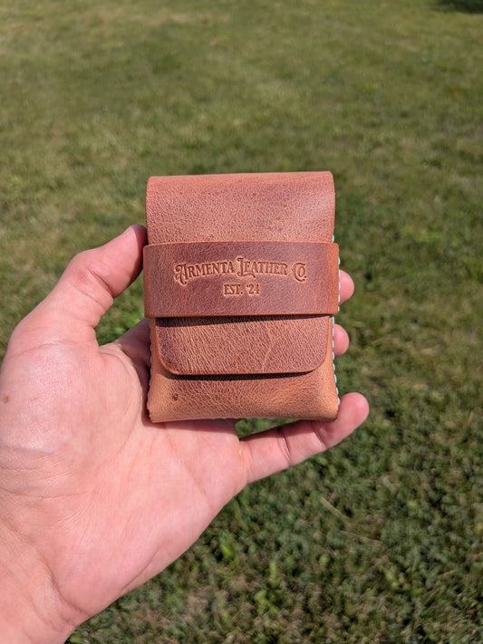One Off Flap Wallet - Sedona & Baby Blue