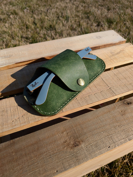 The Glasses Case - Green w/ Pistachio