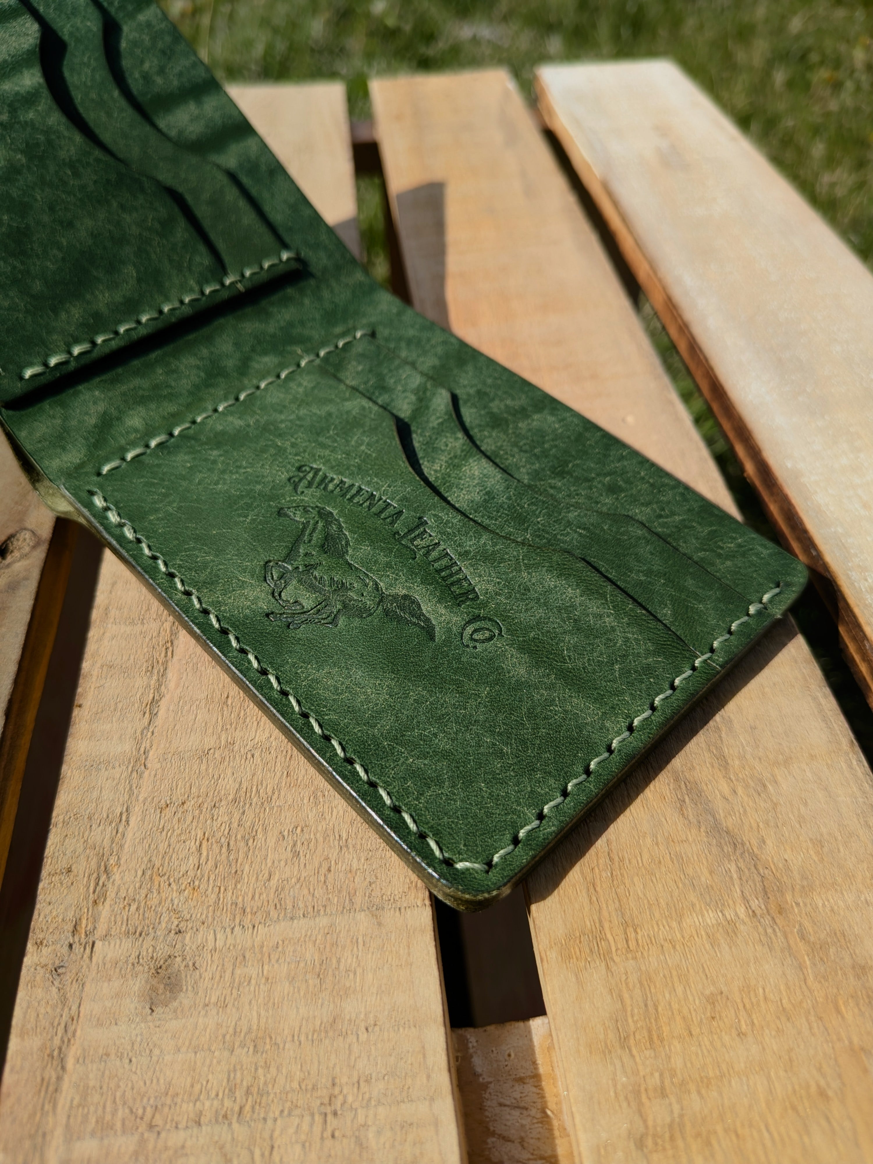 Traditional Bifold - Green w/ Pistachio