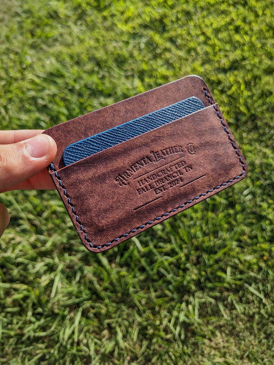 The Collins - Tobacco & Navy w/ Denim
