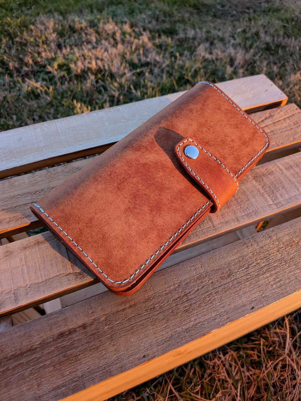 The Barkley - Cognac & Turquoise