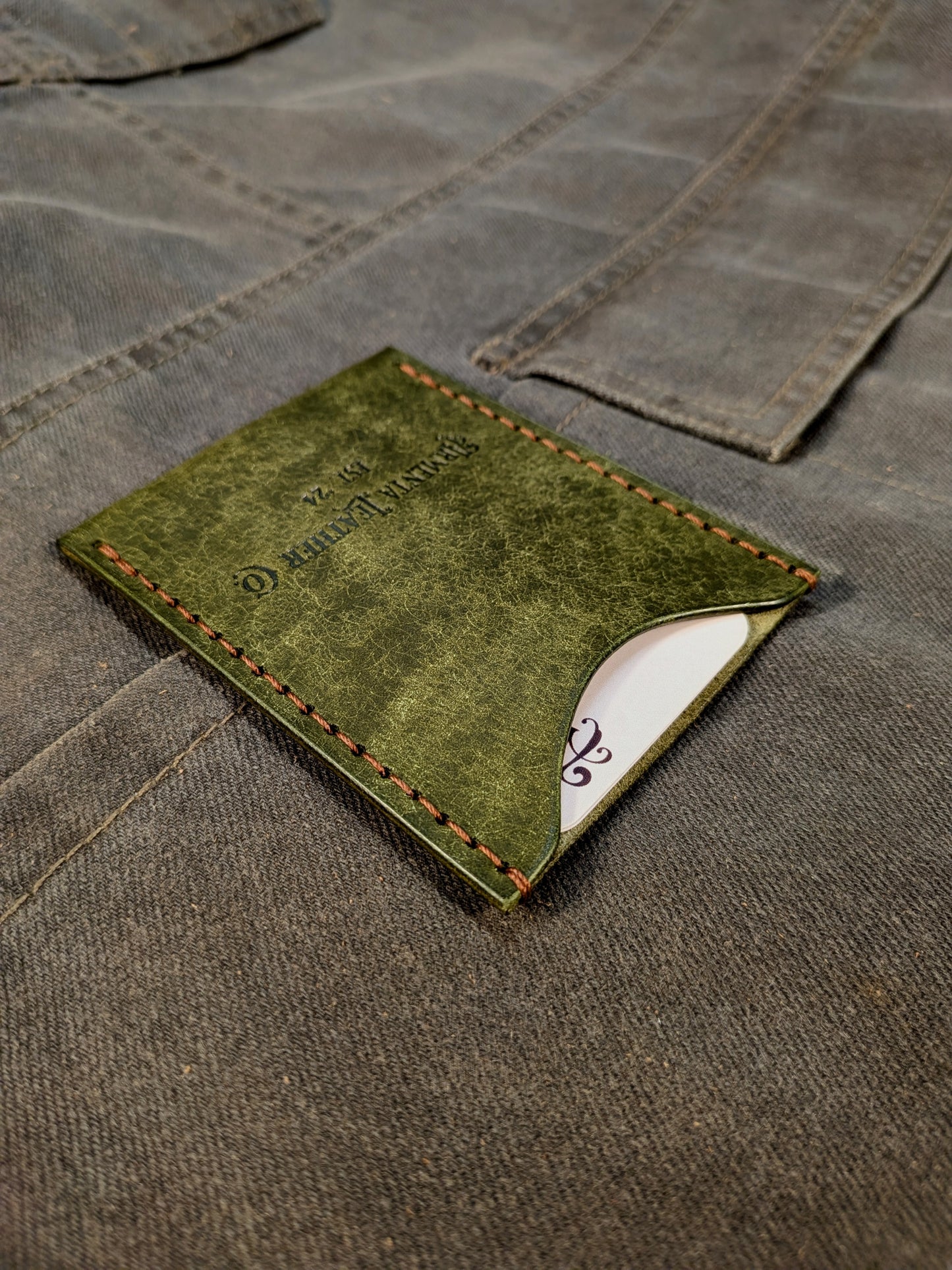 Thompson Card Sleeve - Moss Green