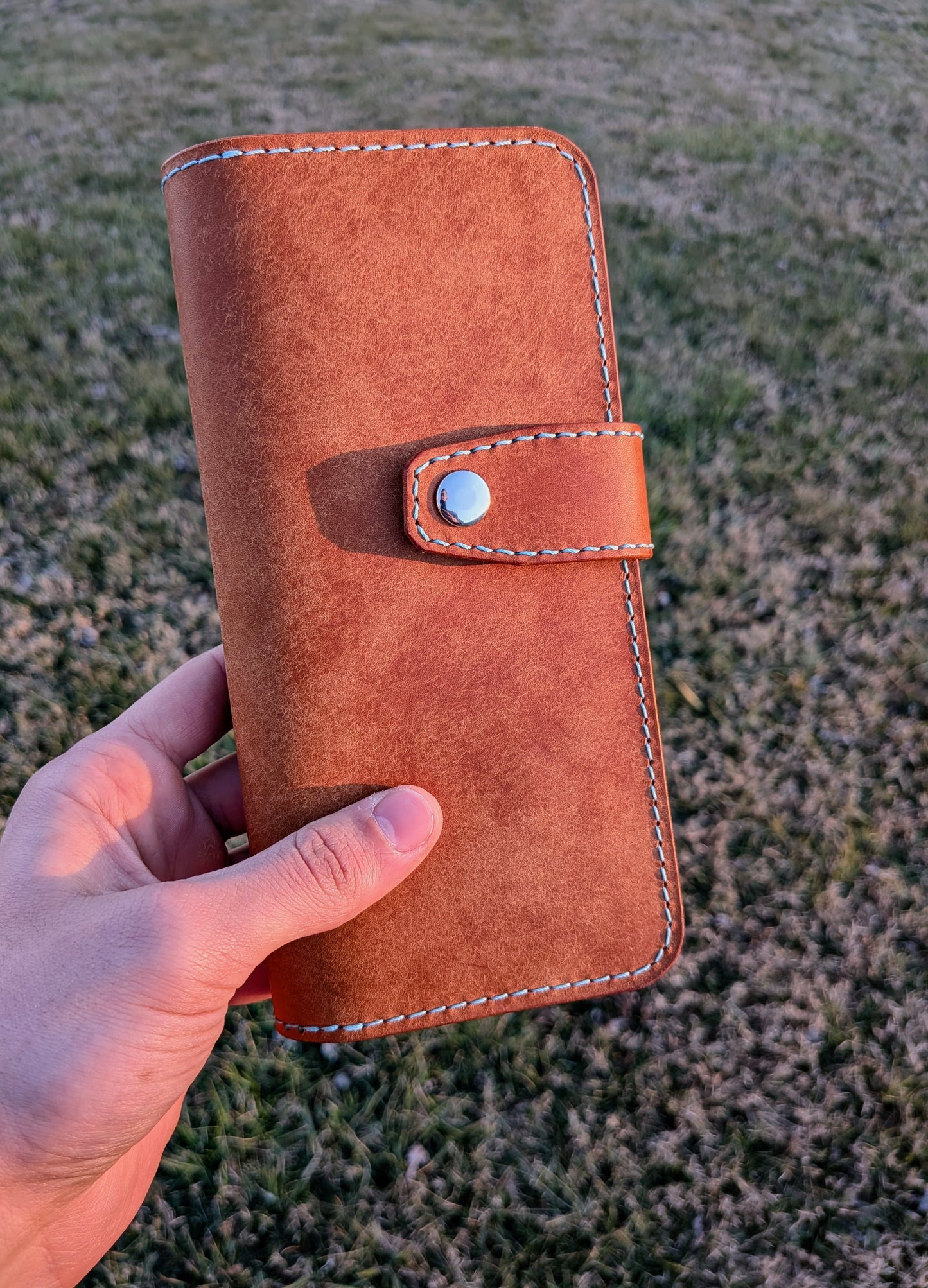 The Barkley - Cognac & Turquoise