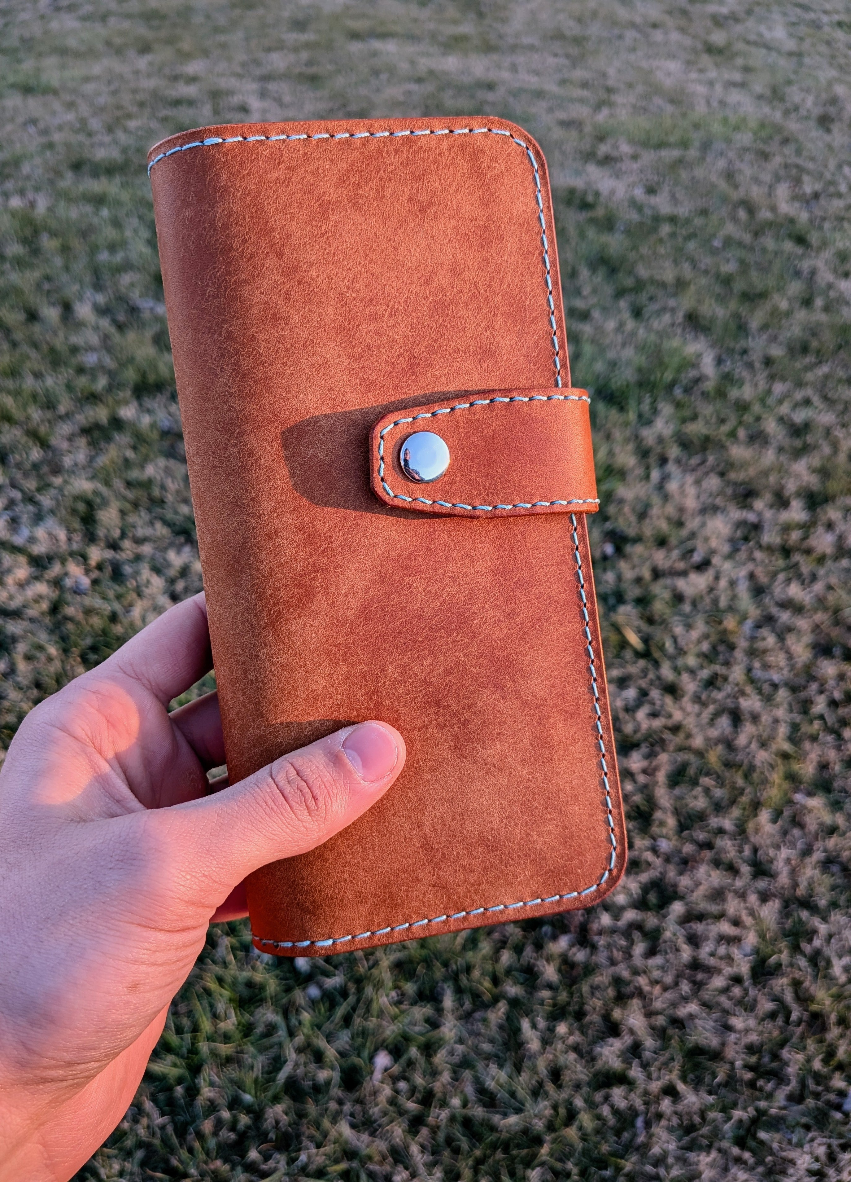 The Barkley - Cognac & Turquoise