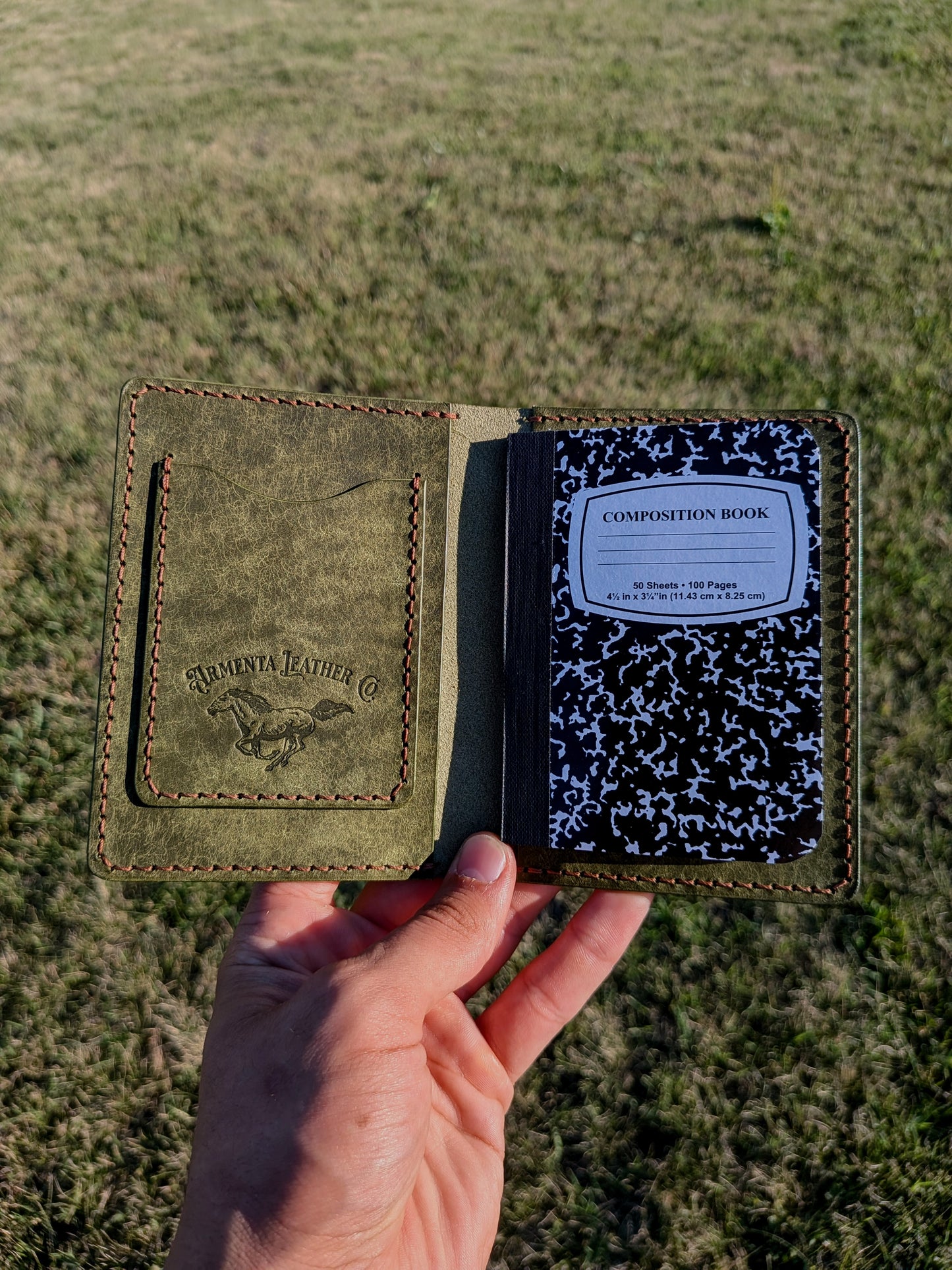 Small Journal Wallet - Dark Green