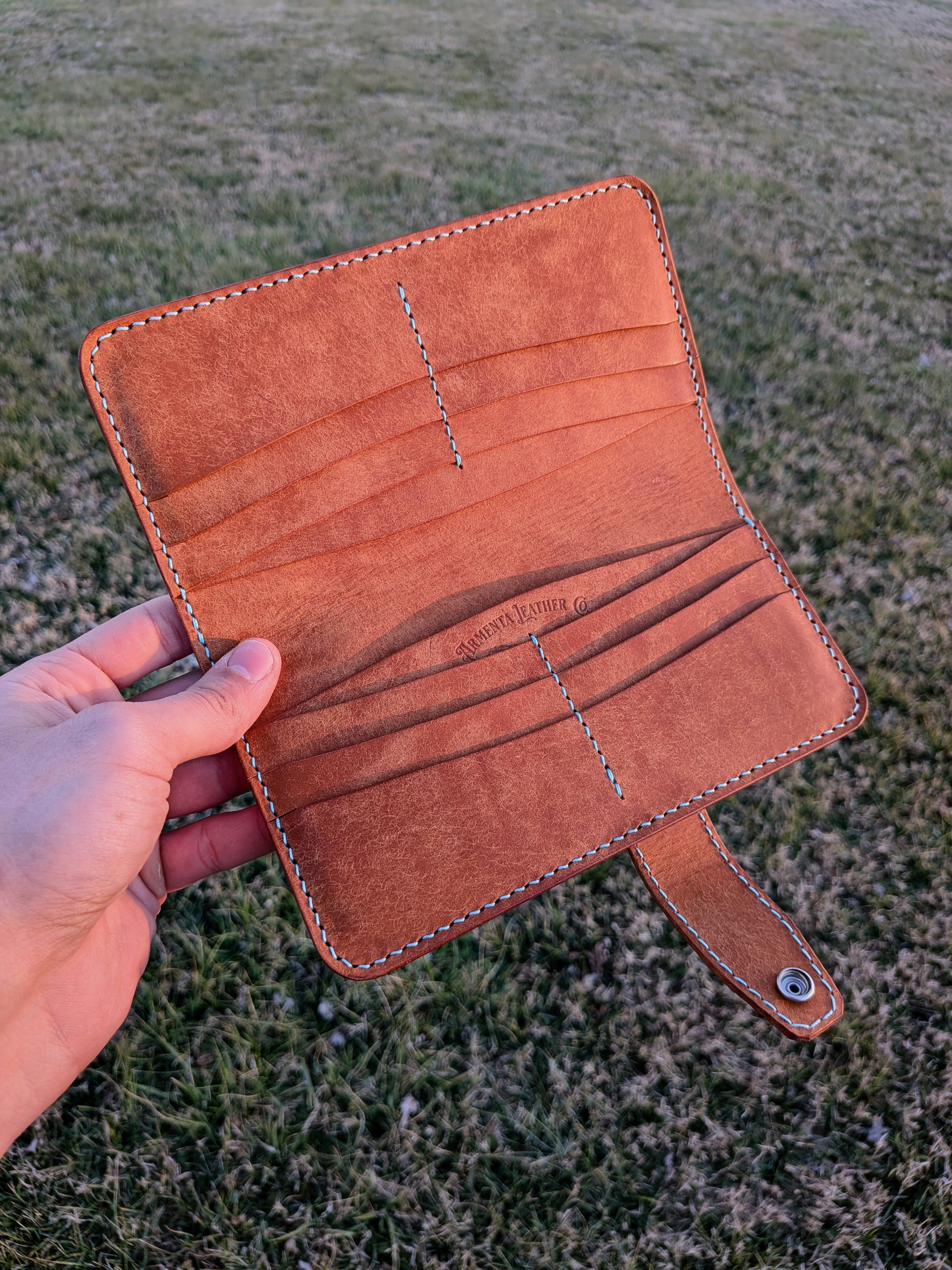 The Barkley - Cognac & Turquoise