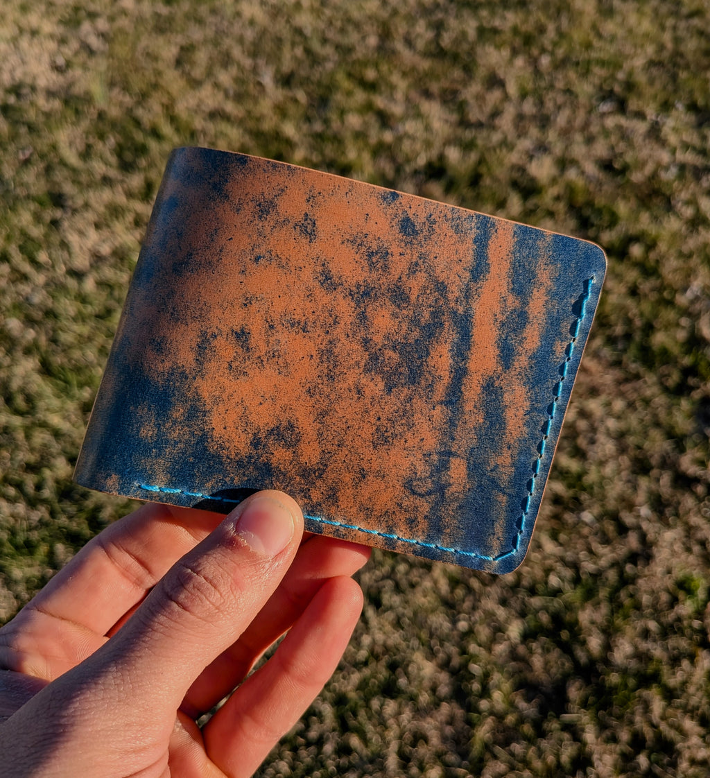 Traditional Bifold - Shell Cordovan - Marbled Ocean