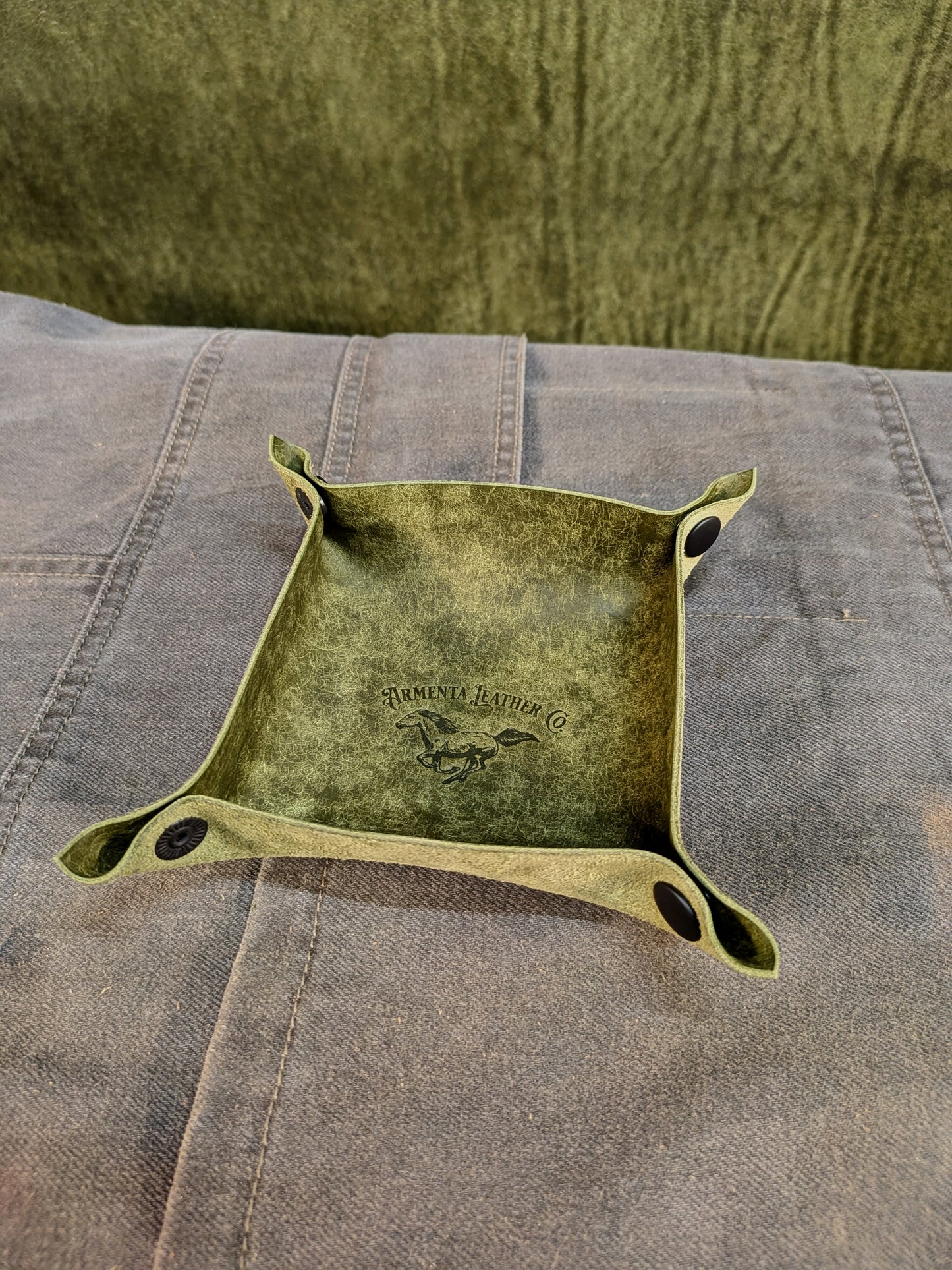 Small Valet Tray - Moss Green