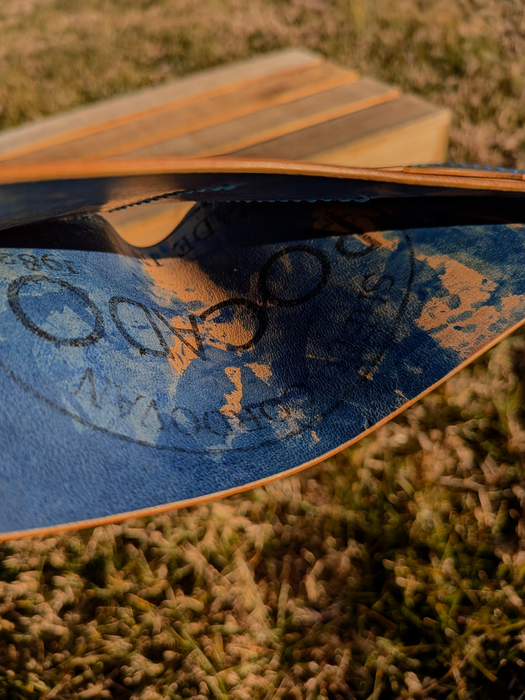 Traditional Bifold - Shell Cordovan - Marbled Ocean