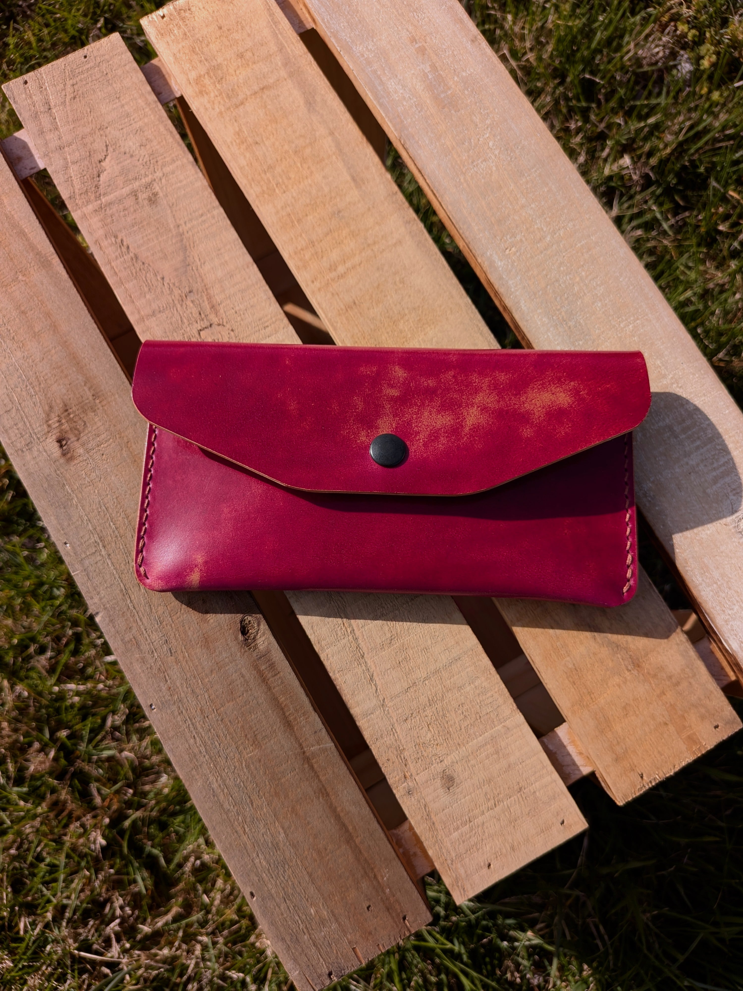 The Market Wallet - Pink Marble