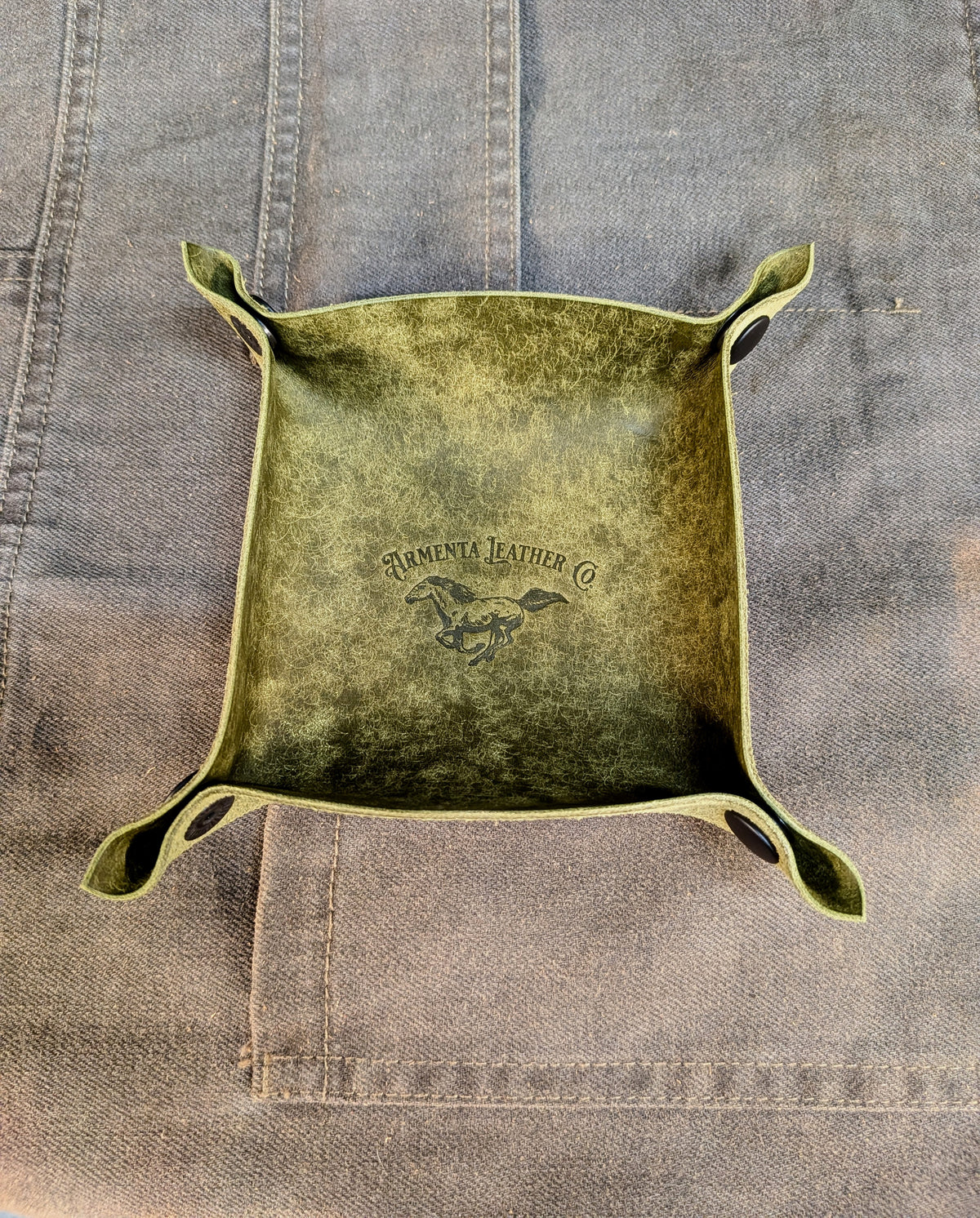 Small Valet Tray - Moss Green