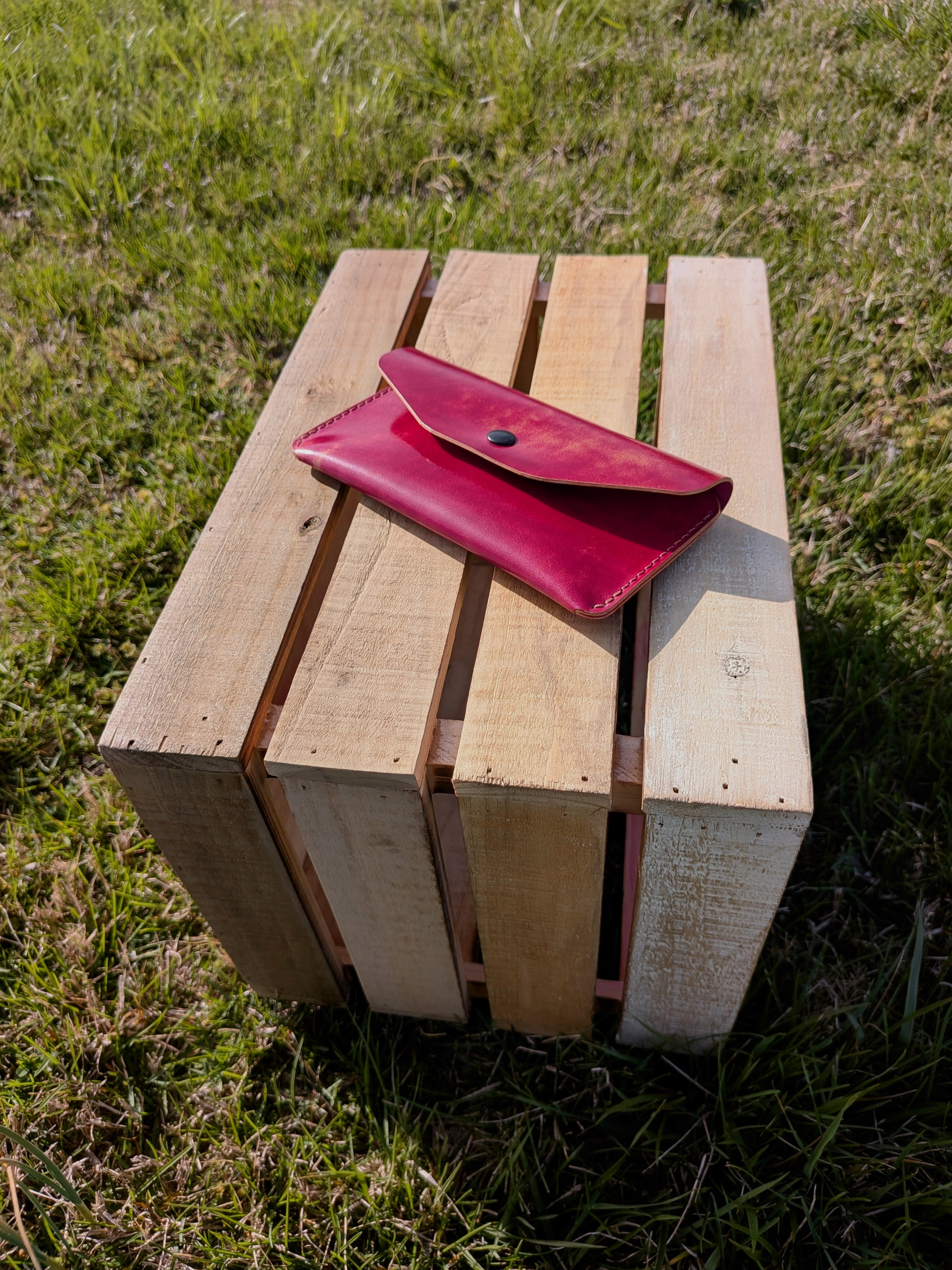 The Market Wallet - Pink Marble