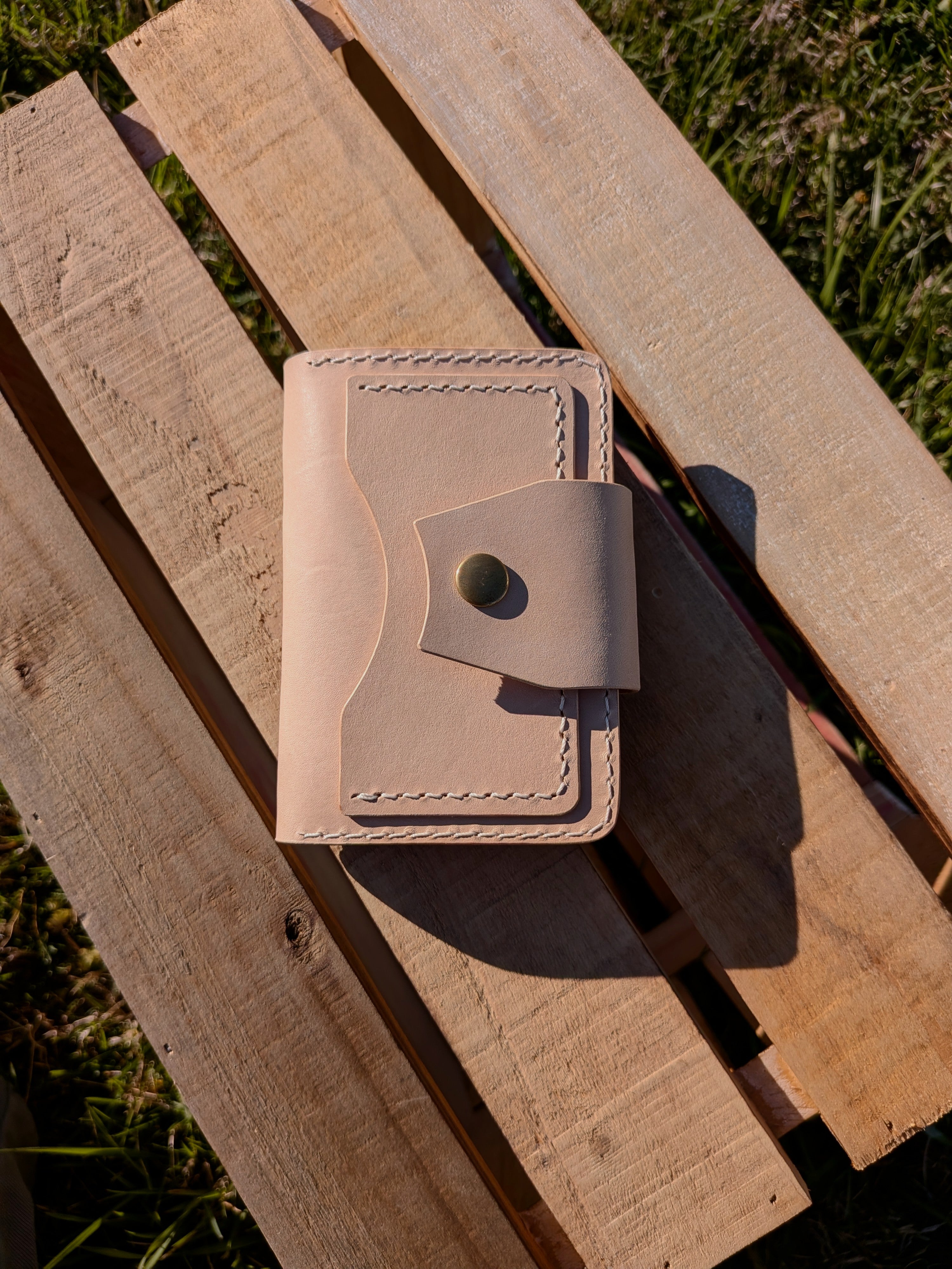 Porter Snap Wallet - Natural w/ Ivory