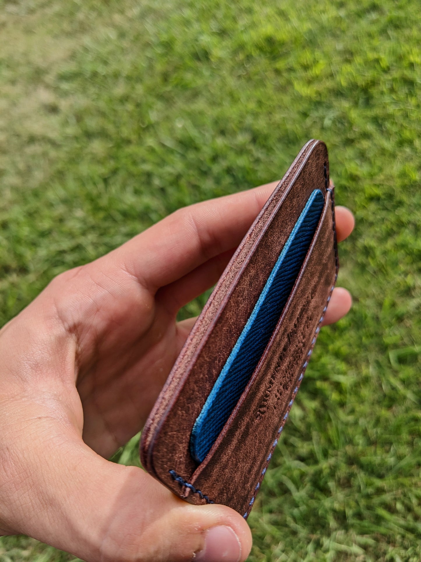 The Collins - Tobacco & Navy w/ Denim