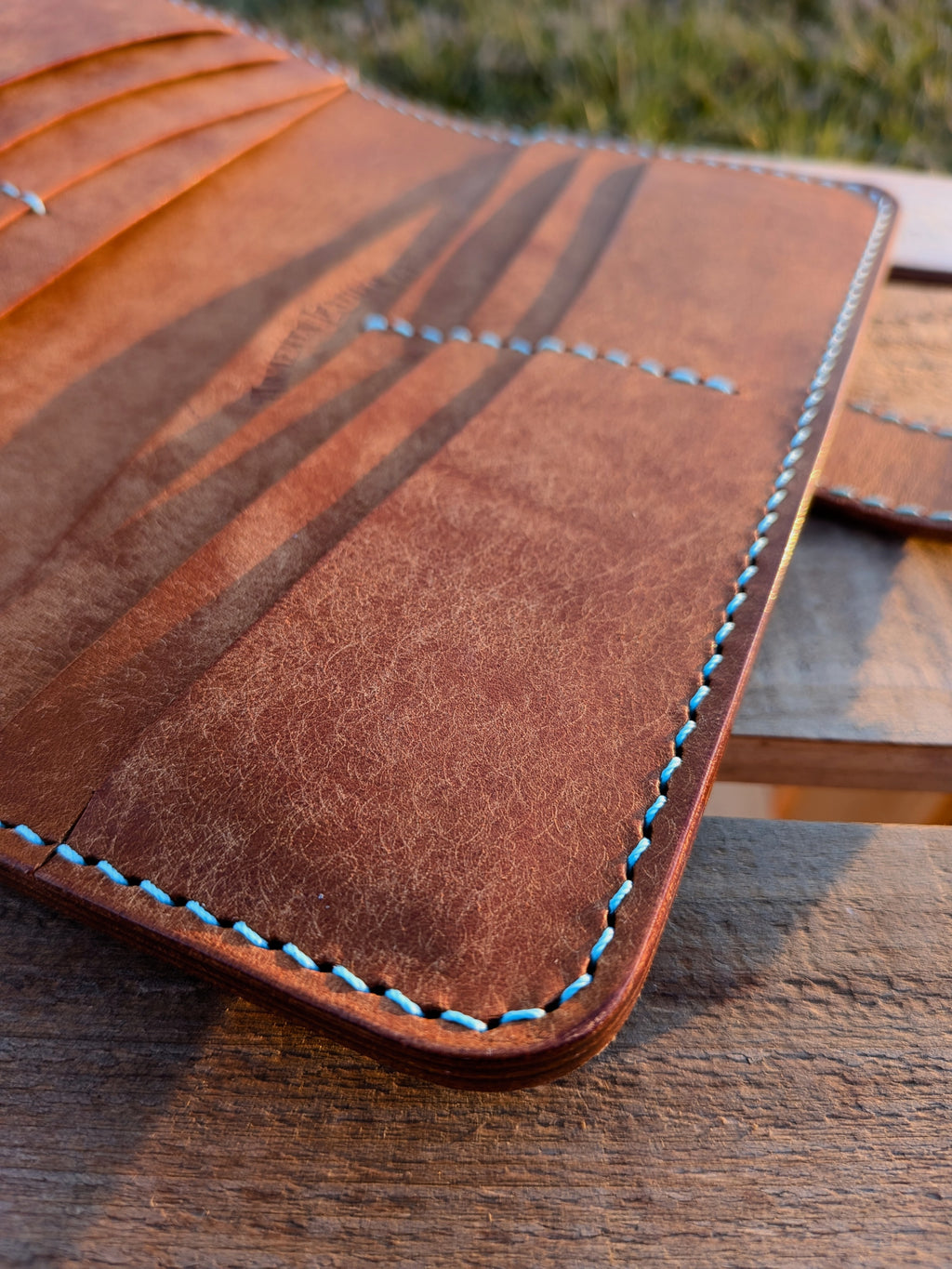 The Barkley - Cognac & Turquoise