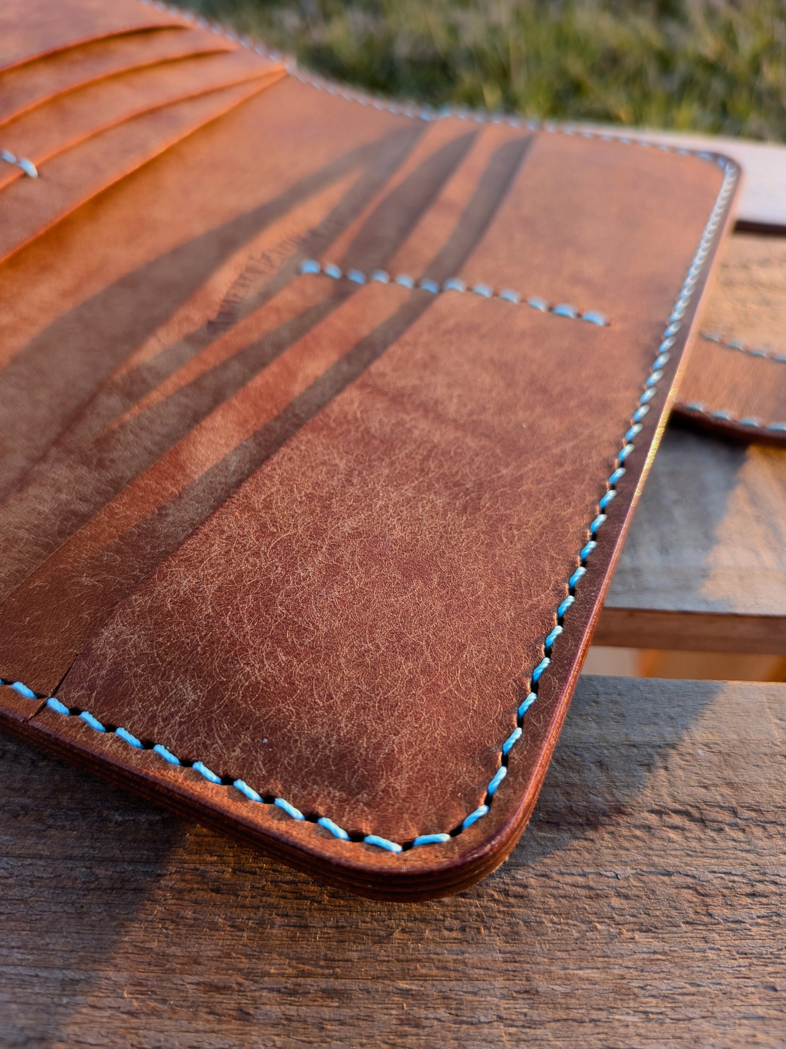 The Barkley - Cognac & Turquoise